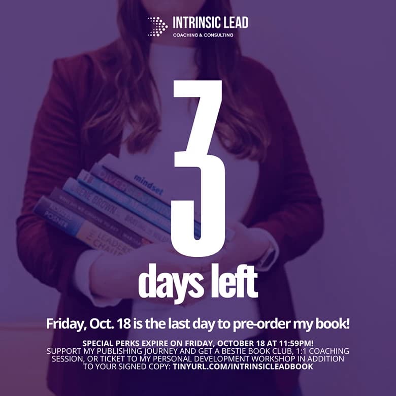 Countdown to pre-order Intrinsic Leadership by Melissa M. Castro